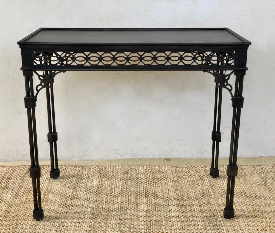 Metal Filigree Rectangular Table